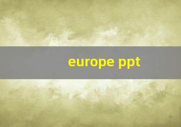 europe ppt